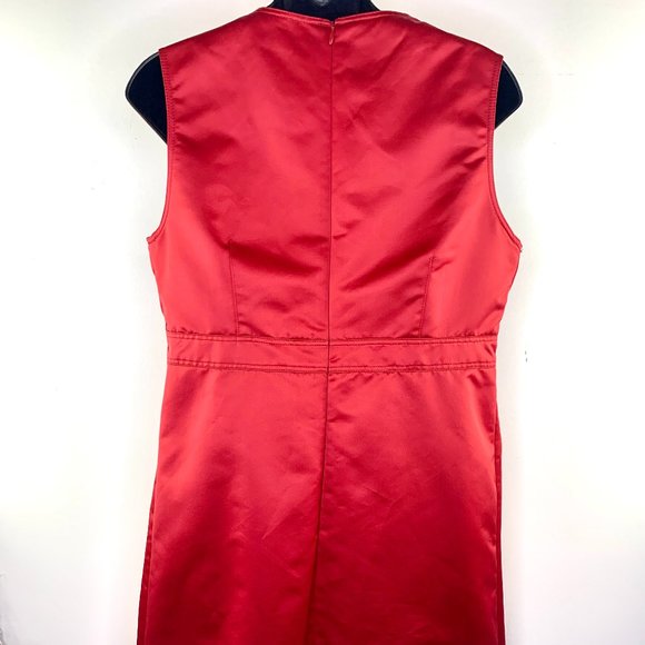 BURBERRY LONDON Lined Red Dress - Picture 7 of 9